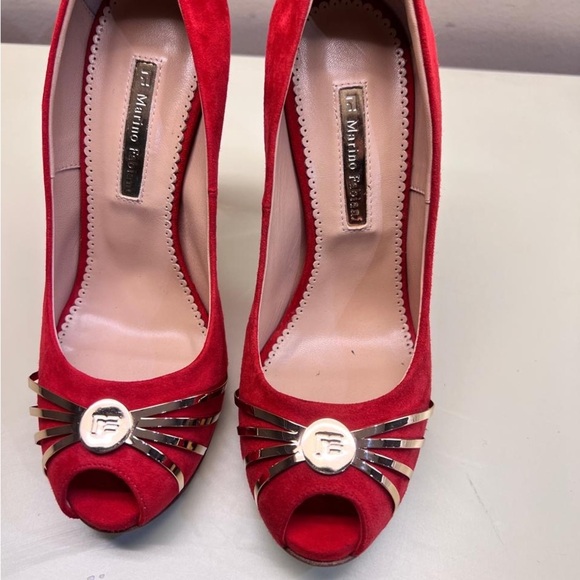 Made in Italy  MARINO FABIANI Red Heels Elegant Design - Picture 5 of 11